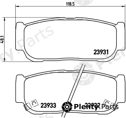 Brembo P30057 — Brake Pad Set, disc brake PRIME LINE