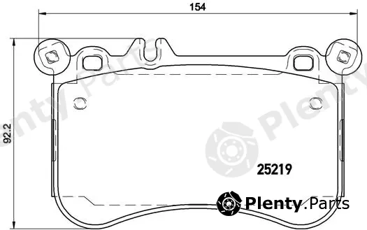 Brembo P50097 — Brake Pad Set, disc brake PRIME LINE