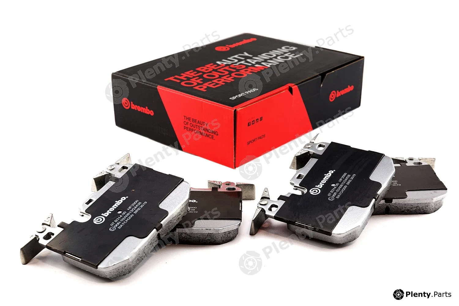 Brembo 07.B314.90 — High Performance Brake Pad Set UPGRADE, SPORT | HP2000