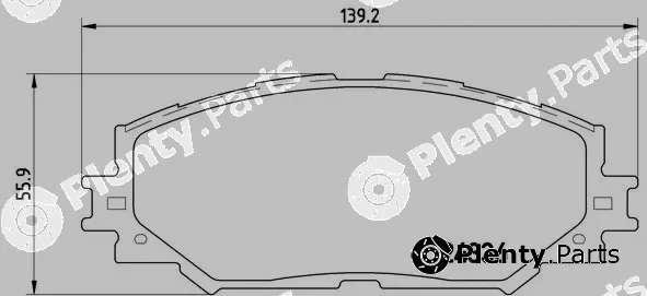 Brembo P83082 — Brake Pad Set, disc brake PRIME LINE