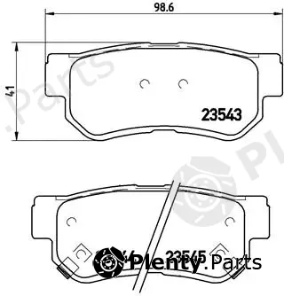 Brembo P30014 — Brake Pad Set, disc brake PRIME LINE