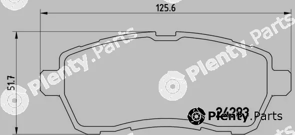 Brembo P24072 — Brake Pad Set, disc brake PRIME LINE
