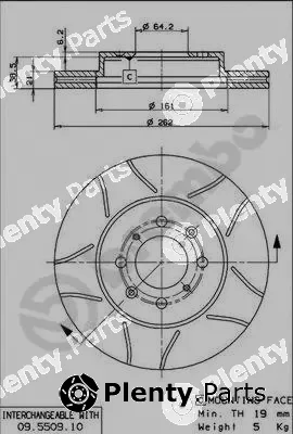 Brembo 09.5509.75 — Brake Disc XTRA LINE - Max