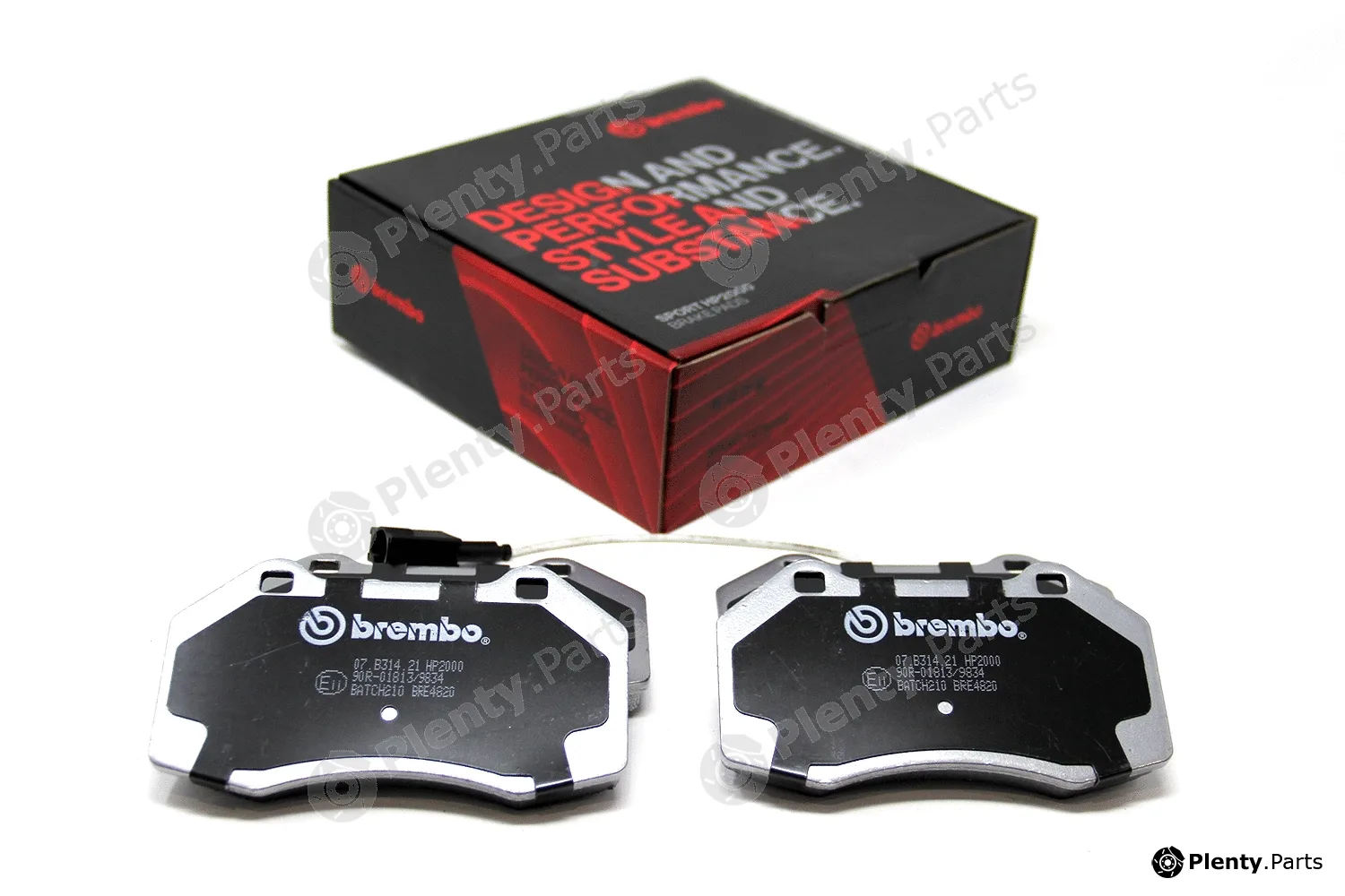 Brembo 07.B314.21 — High Performance Brake Pad Set UPGRADE, SPORT | HP2000