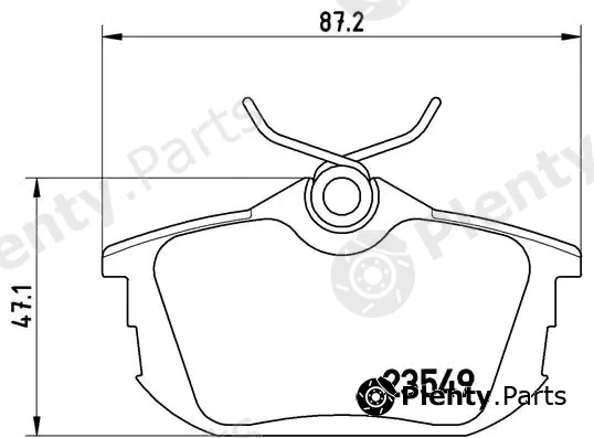 Brembo P54023 — Brake Pad Set, disc brake PRIME LINE