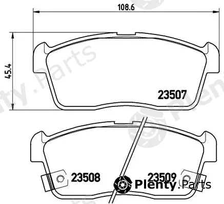 Brembo P79012 — Brake Pad Set, disc brake PRIME LINE