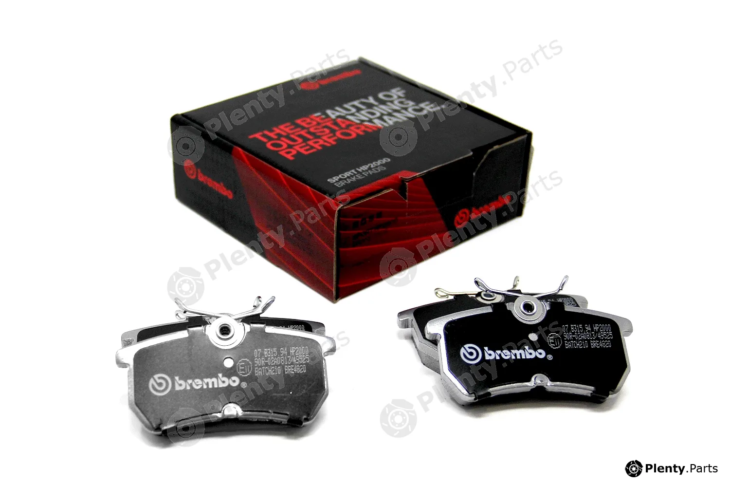 Brembo 07.B315.94 — High Performance Brake Pad Set UPGRADE, SPORT | HP2000