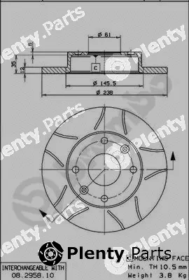 Brembo 08.2958.75 — Brake Disc XTRA LINE - Max