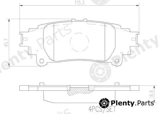 Brembo P83132N — Brake Pad Set, disc brake PRIME LINE - Ceramic