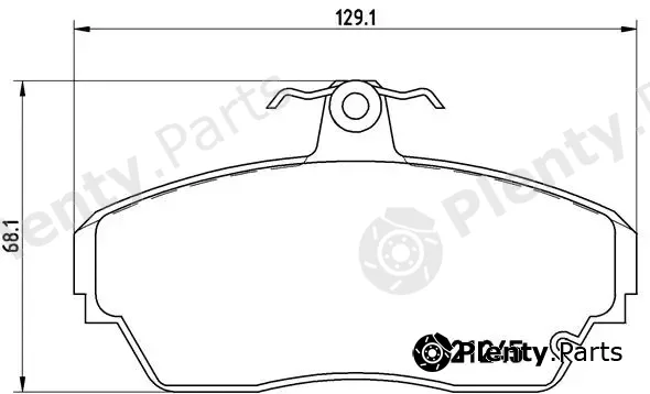 Brembo P82001 — Brake Pad Set, disc brake PRIME LINE