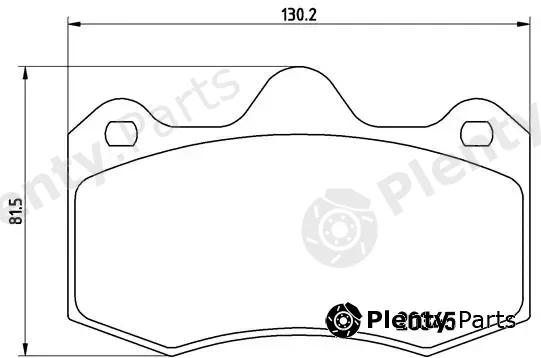 Brembo P68051 — Brake Pad Set, disc brake PRIME LINE