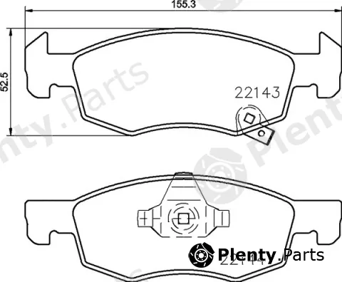 Brembo P59084 — Brake Pad Set, disc brake PRIME LINE