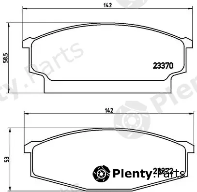 Brembo PB1001 — Brake Pad Set, disc brake PRIME LINE