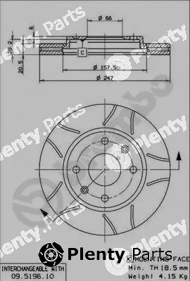 Brembo 09.5196.75 — Brake Disc XTRA LINE - Max