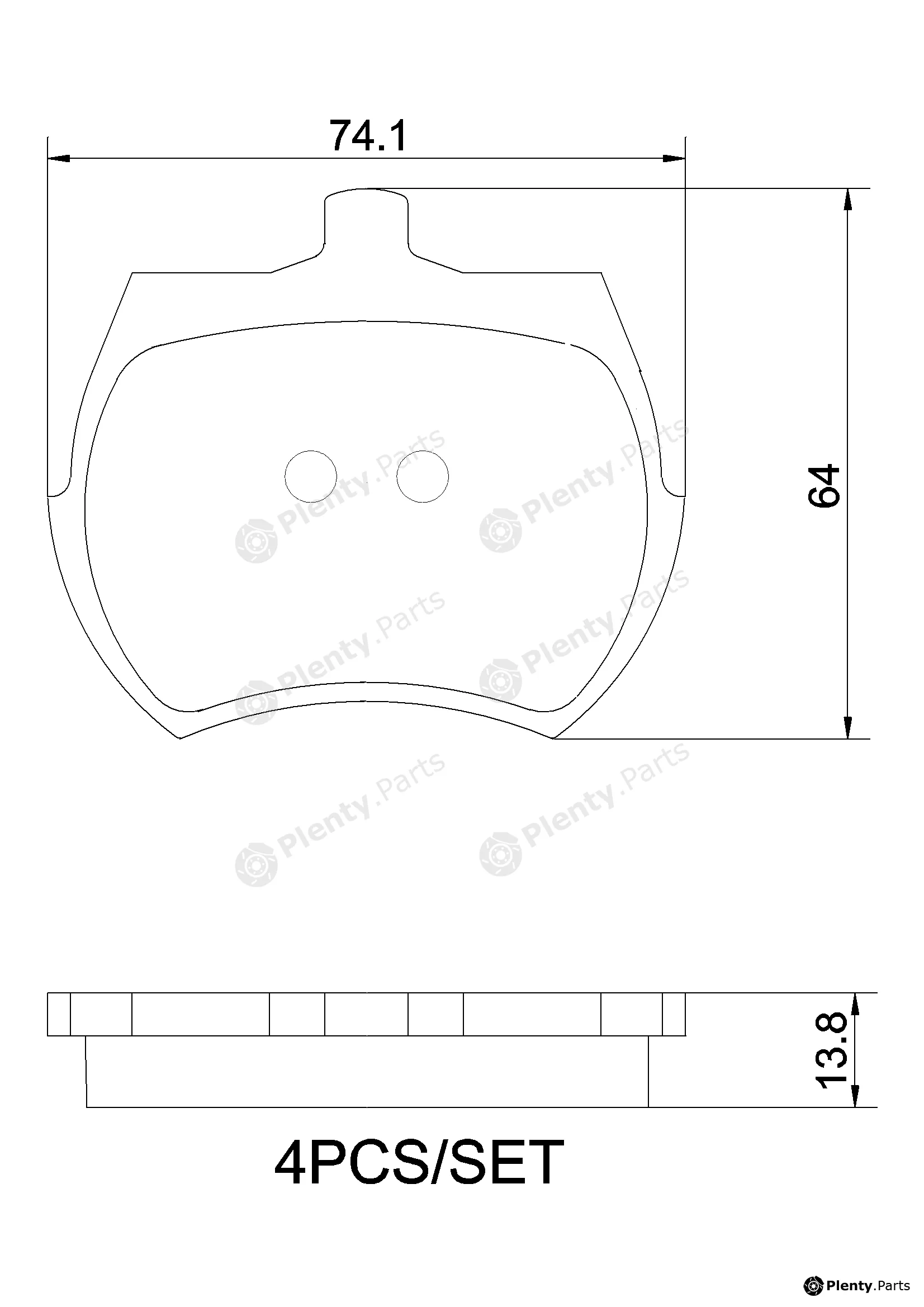 Brembo P52002N — Brake Pad Set, disc brake PRIME LINE - Ceramic