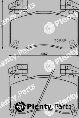 Brembo P30113 — Brake Pad Set, disc brake PRIME LINE