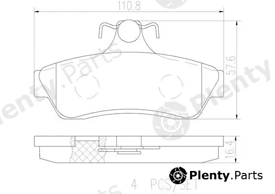 Brembo P59056N — Brake Pad Set, disc brake PRIME LINE - Ceramic