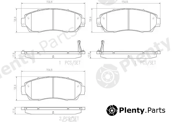 Brembo P28068N — Brake Pad Set, disc brake PRIME LINE - Ceramic