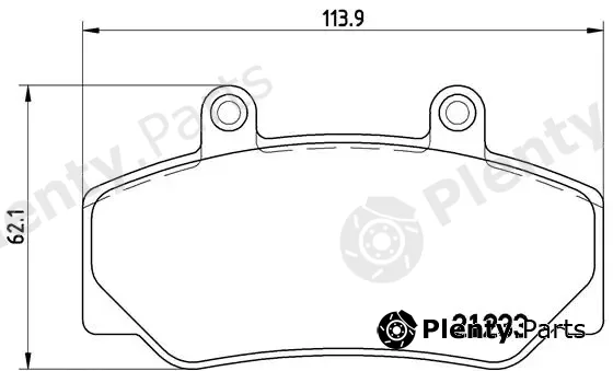 Brembo P86006 — Brake Pad Set, disc brake PRIME LINE