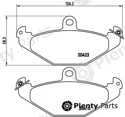 Brembo P68017 — Brake Pad Set, disc brake PRIME LINE