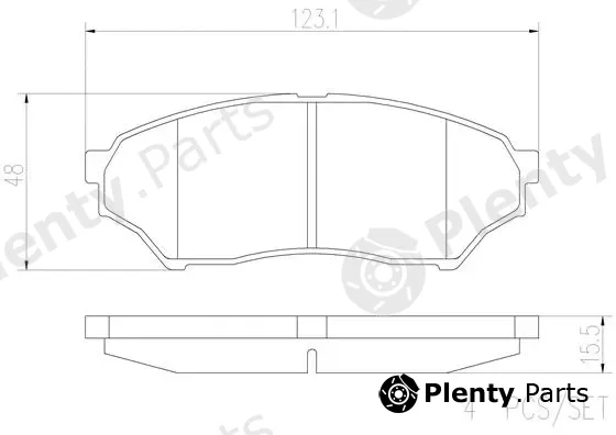 Brembo P54028N — Brake Pad Set, disc brake PRIME LINE - Ceramic