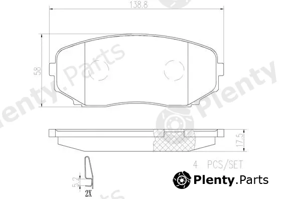 Brembo P49040N — Brake Pad Set, disc brake PRIME LINE - Ceramic