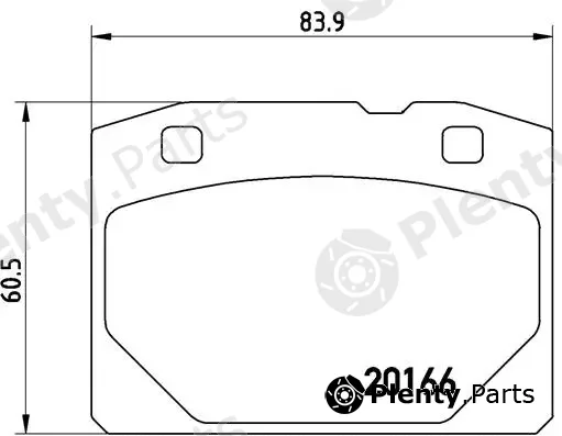 Brembo P41001 — Brake Pad Set, disc brake PRIME LINE