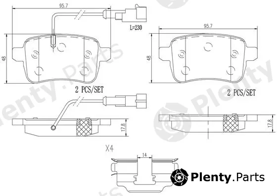 Brembo P23133N — Brake Pad Set, disc brake PRIME LINE - Ceramic