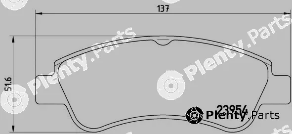 Brembo P61066 — Brake Pad Set, disc brake PRIME LINE