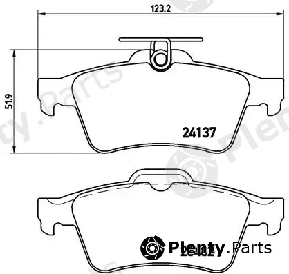 Brembo P59042 — Brake Pad Set, disc brake PRIME LINE