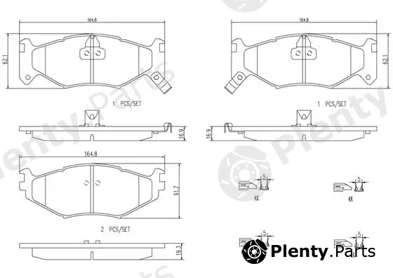 Brembo P11007N — Brake Pad Set, disc brake PRIME LINE - Ceramic