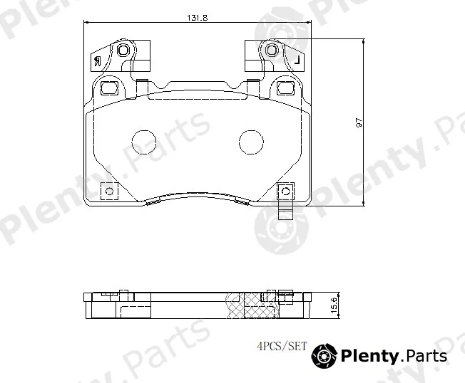 Brembo P10064E — Brake Pad Set, disc brake BEYOND LINE - EV