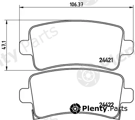Brembo P59059 — Brake Pad Set, disc brake PRIME LINE