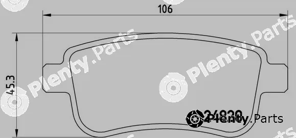 Brembo P68041 — Brake Pad Set, disc brake PRIME LINE