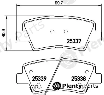 Brembo P30067 — Brake Pad Set, disc brake PRIME LINE