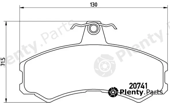 Brembo PA6024 — Brake Pad Set, disc brake PRIME LINE