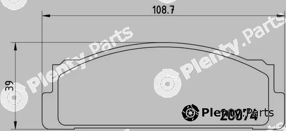 Brembo P23002 — Brake Pad Set, disc brake PRIME LINE
