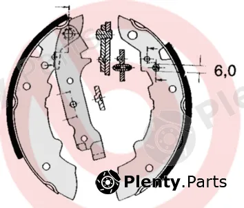 Brembo S68512 — Brake Shoe Set ESSENTIAL LINE