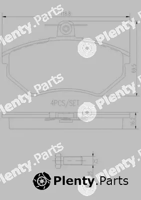 Brembo P85015N — Brake Pad Set, disc brake PRIME LINE - Ceramic