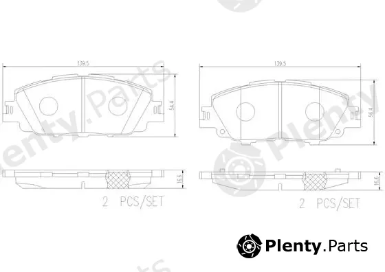 Brembo P83175N — Brake Pad Set, disc brake PRIME LINE - Ceramic