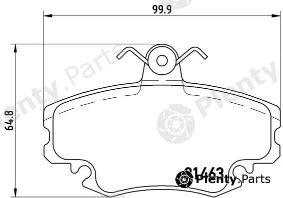 Brembo P68008 — Brake Pad Set, disc brake PRIME LINE