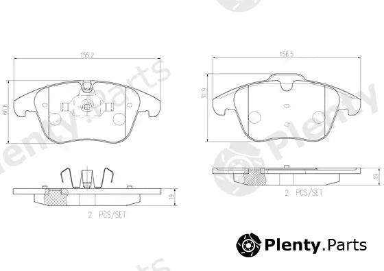 Brembo P36022N — Brake Pad Set, disc brake PRIME LINE - Ceramic