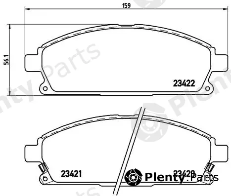Brembo P56040 — Brake Pad Set, disc brake PRIME LINE