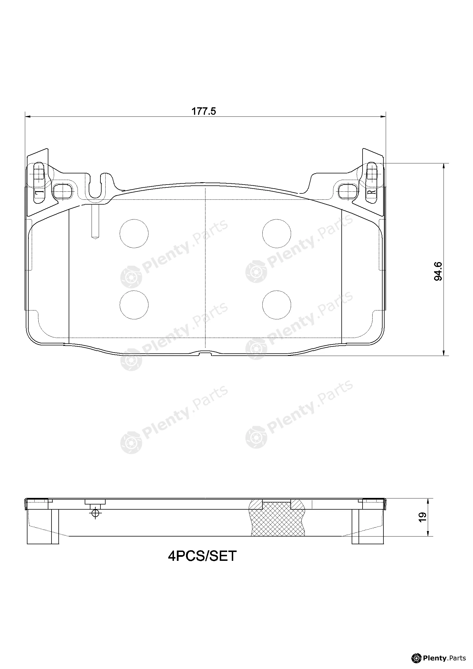 Brembo P50143N — Brake Pad Set, disc brake PRIME LINE - Ceramic