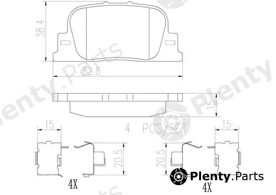 Brembo P83063N — Brake Pad Set, disc brake PRIME LINE - Ceramic