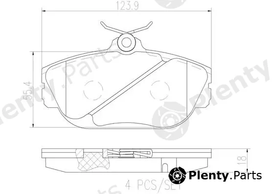 Brembo P24124N — Brake Pad Set, disc brake PRIME LINE - Ceramic