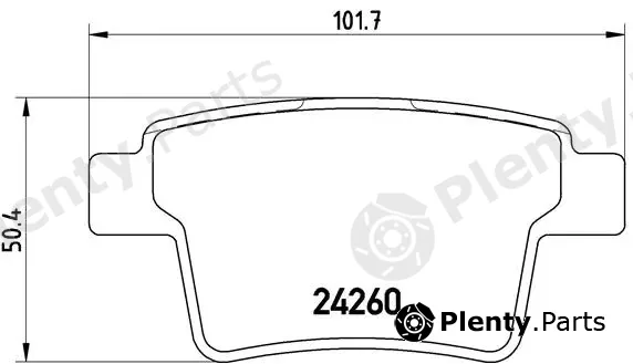 Brembo P24063 — Brake Pad Set, disc brake PRIME LINE