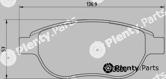 Brembo P61068 — Brake Pad Set, disc brake PRIME LINE