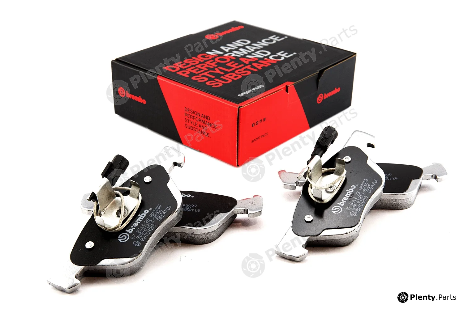 Brembo 07.B314.29 — High Performance Brake Pad Set UPGRADE, SPORT | HP2000