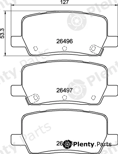Brembo P09032 — Brake Pad Set, disc brake PRIME LINE